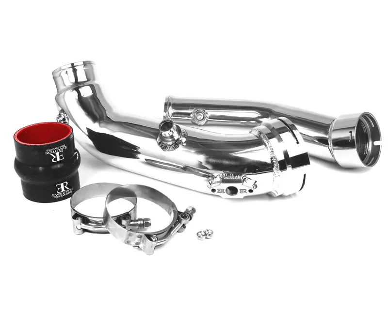 Evolution Racewerks OEM Style Chargepipe Brushed Finish BMW 435i Auto Trans N55 14-16 - BM-ICP007SA