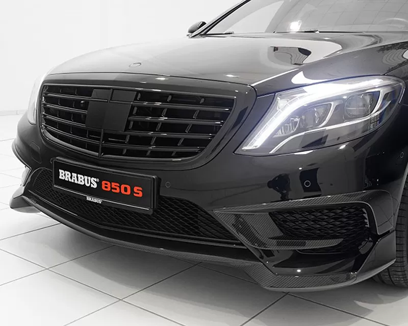 Brabus Gloss Carbon Fiber Front Add-On Elements Upper Left and Right Mercedes Benz S65 AMG W222 15-16 - 222-265-00
