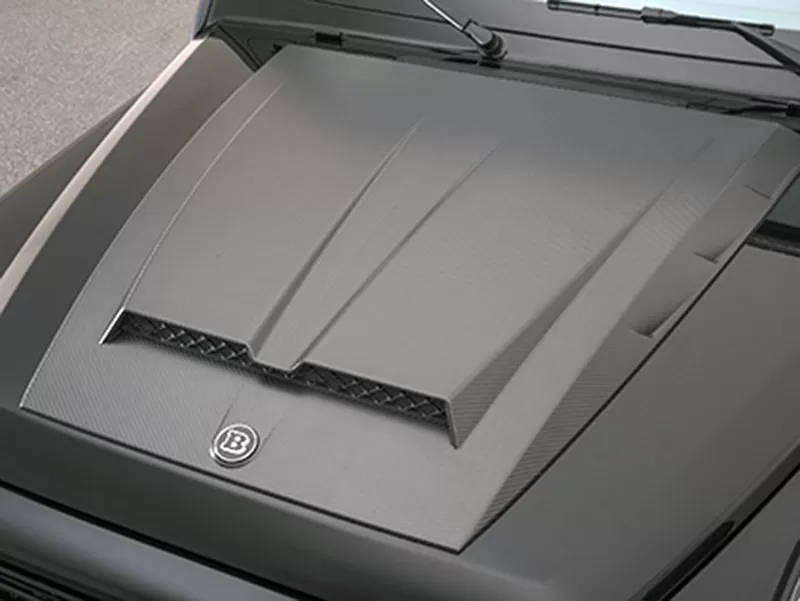 BRABUS Gloss Carbon Fiber Hood Attachment Mercedes-Benz G500 | G550 | G63 AMG W463A 2018-2021 - 464-280-00