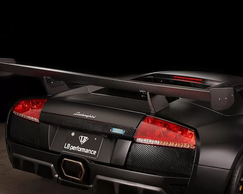 LIberty Walk Performance Rear Wing Version II Wet CFRP Lamborghini Murcielago 02-10 - LW-Murcielago-0010-Wet