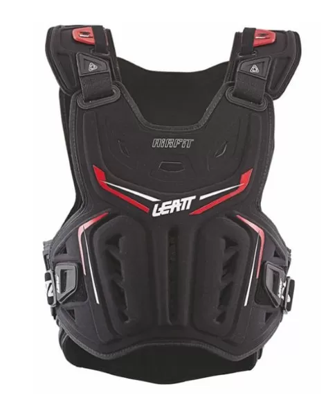 Leatt 3DF AirFit Chest Protector - Black/Red - 5017120112
