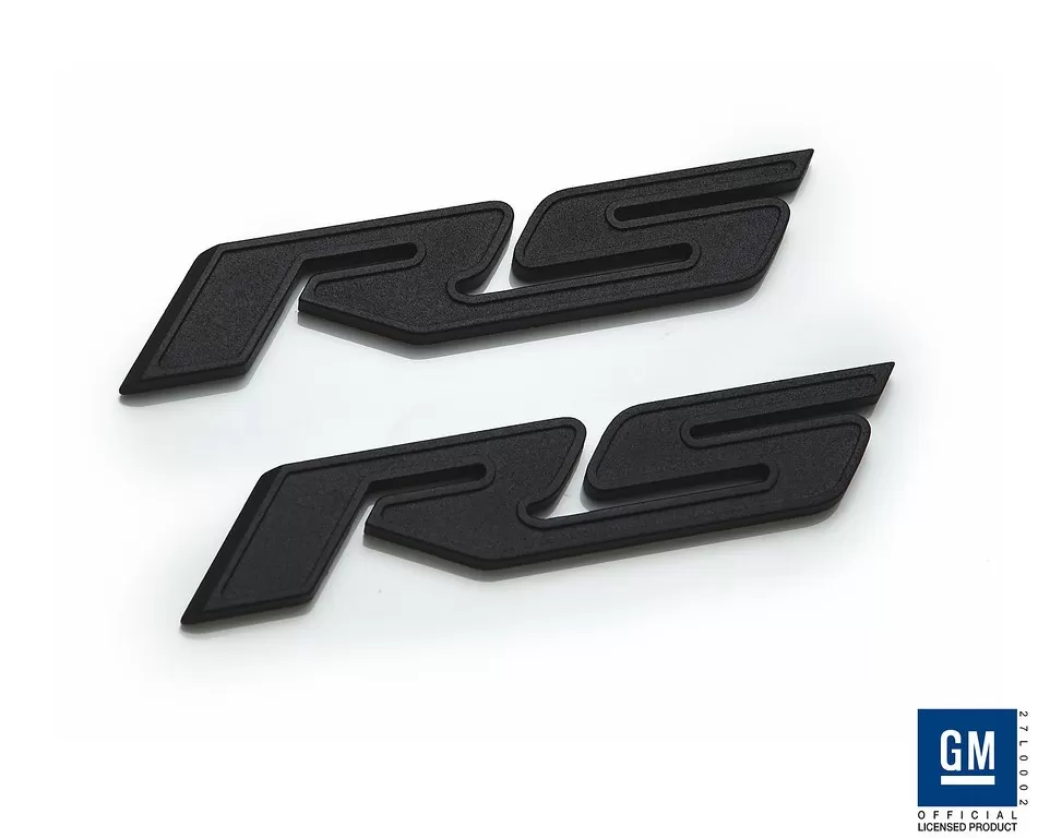 Defenderworx Camaro RS Badge Matte Black For 10-15 Camaro - CLEARANCE - CB-1003