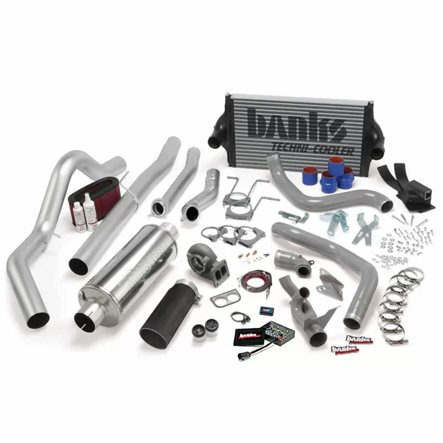 Banks Power Black Tail Pipe PowerPack Bundle Complete Power System W/OttoMind Engine Calibration Module Ford CCLB Automatic Transmission 7.3L 1994-1997 - 46356-B
