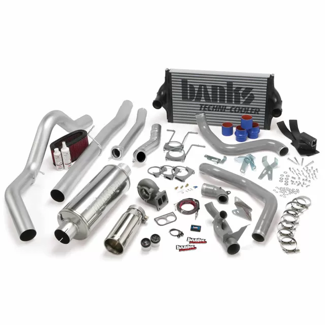 Banks Power Chrome Tail Pipe PowerPack Bundle Complete Power System W/OttoMind Engine Calibration Module Ford CCLB Manual Transmission 7.3L 1994-1997 - 46361