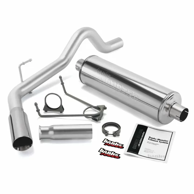 Banks Power Chrome Tip Single Exit Monster Exhaust System Toyota Tundra 3.4L 4.0L 4.7L 2000-2006 - 48130