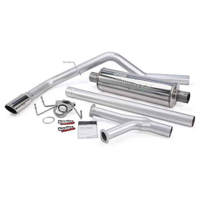 Banks Power Chrome Tip Single Exit Monster Exhaust System Toyota Tundra 5.7L Regular Cab Short Bed 2007-2008 - 48131