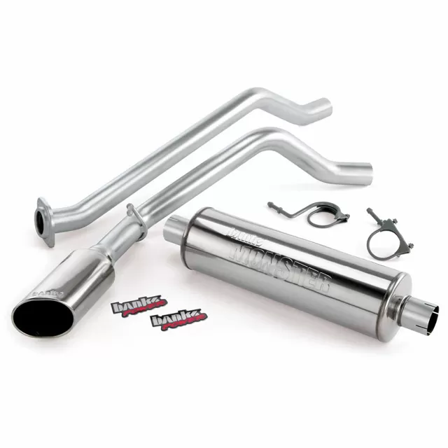 Banks Power Chrome Ob Round Tip Single Exit Monster Exhaust System Chevrolet 1500 SCSB 4.3-5.3L 1999-2006 - 48331