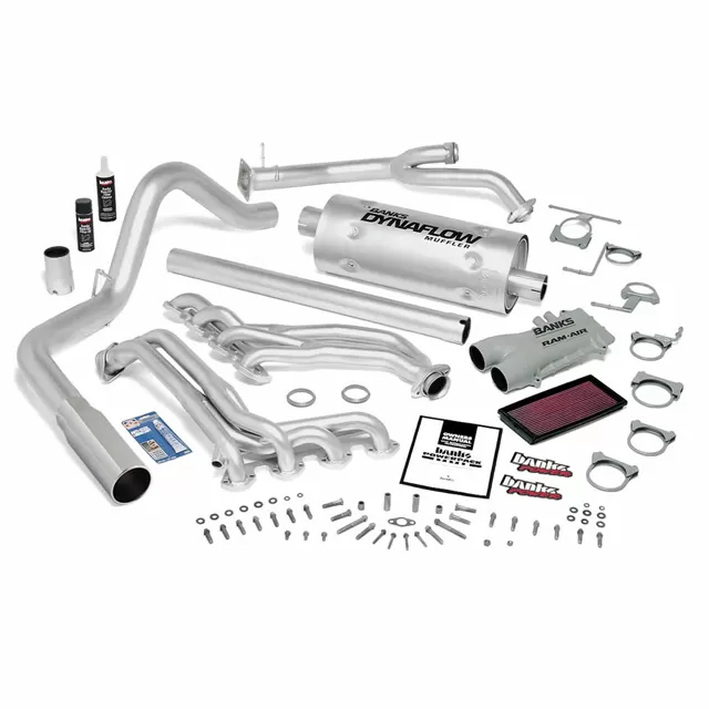 Banks Power Chrome Tip PowerPack Bundle Complete Power System Ford 460 Manual Transmission 1989-1993 - 48804