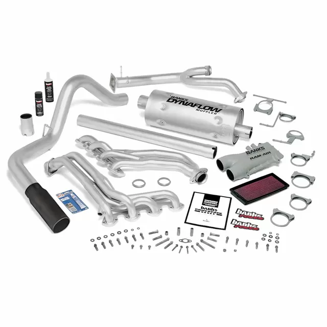 Banks Power Black Tip PowerPack Bundle Complete Power System Ford 460 C6 Automatic Transmission 1989-1993 - 48843-B