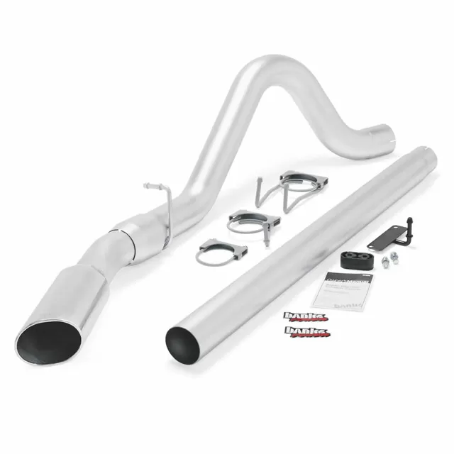 Banks Power Chrome Tip Single Exit Monster Exhaust System Ford All Cab and Bed Lengths 6.4L 2008-2010 - 49781