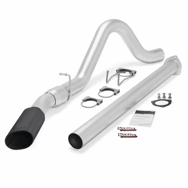 Banks Power Black Tip Single Exit Monster Exhaust System Ford F250 | F350 | 450 CCSB-CCLB 6.7L 2011-2014 - 49788-B