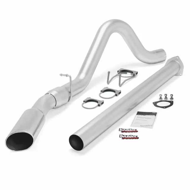 Banks Power Chrome Tip Single Exit Monster Exhaust System Ford F250 | F350 | 450 CCSB-CCLB 6.7L 2011-2014 - 49788