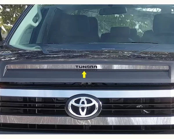 Quality Automotive Accessories 1-Piece Stainless Steel Hood Vent Trim Toyota Tundra 2-Door 4-Door 2014-2021 - HT14145