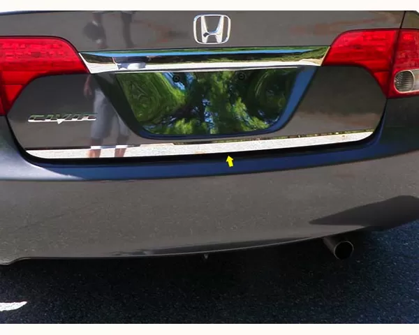 Fits Honda Civic 2016-2021 Chrome Rear Bumper Guard Trunk Sill