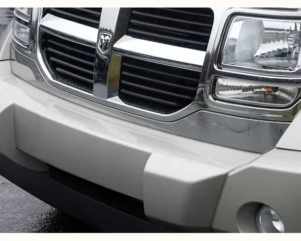 Quality Automotive Accessories 1-Piece Stainless Steel Front Grille Accent Trim Dodge Nitro 4-Door SUV 2007-2011 - SG47940