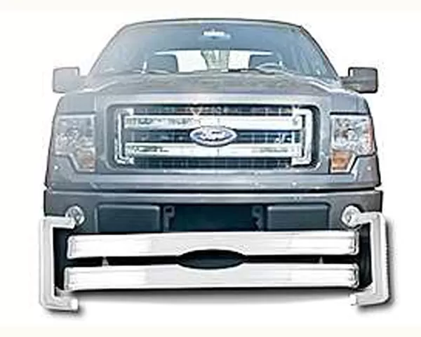 Quality Automotive Accessories 4-Piece Chrome Plated ABS plastic Grill Overlay Ford F-150 2-Door 4-Door XL STX FX2 2013-2014 - SGC53308