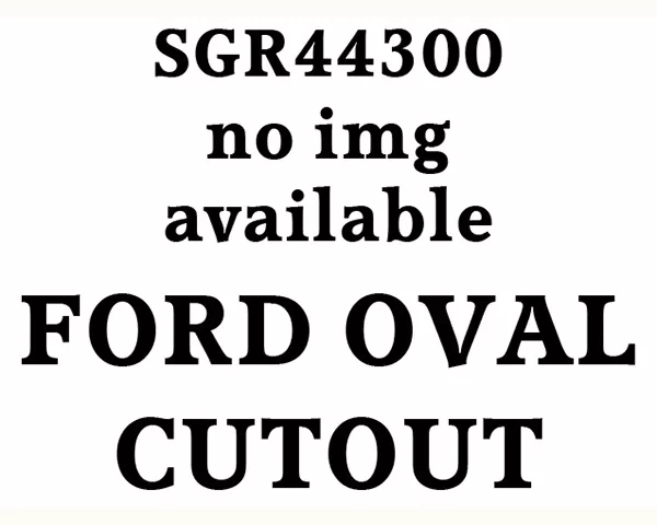 Quality Automotive Accessories 1-Piece Stainless Steel Ford Oval Logo Ford F-150 2-Door 4-Door 2004-2008 - SGR44300
