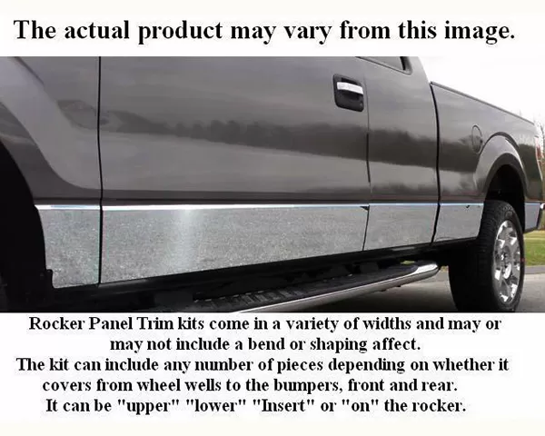 Quality Automotive Accessories 4-Piece Stainless Steel Rocker Panel Trim Upper Kit Chevrolet Tahoe 4-Door SUV 2000-2005 - TH40196