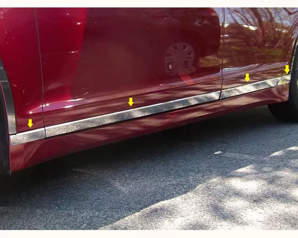 Quality Automotive Accessories 8-Piece Stainless Steel Rocker Panel Trim Lower Kit Lincoln MKZ 4-Door Sedan 2013-2020 - TH53630