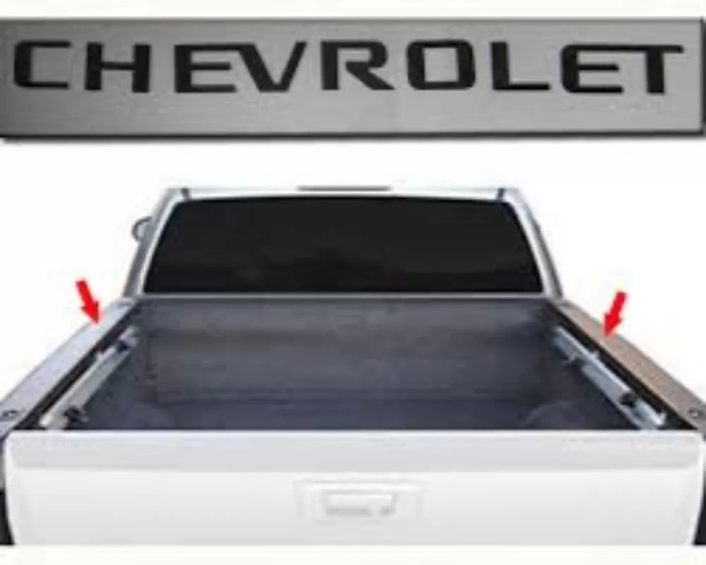 Quality Automotive Accessories 7-Piece Stainless Steel CHEVROLET Tailgate Letter Insert Chevrolet Silverado 2-Door 4-Door 1500 2019-2022 - SGR59170
