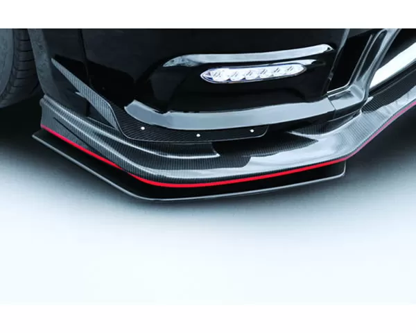 Varis Front Carbon Lip Under Flipper Option for Varis Bumper Nissan GTR R35 09-16 - VANI-120
