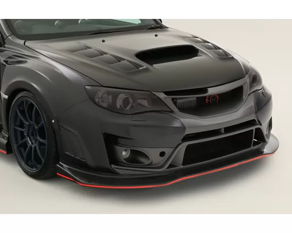 Varis Carbon Ultimate Front Bumper Version 2 | 2-Piece | FRP w/Carbon Lip Subaru STi GRB 2008-2016 - VASU-151