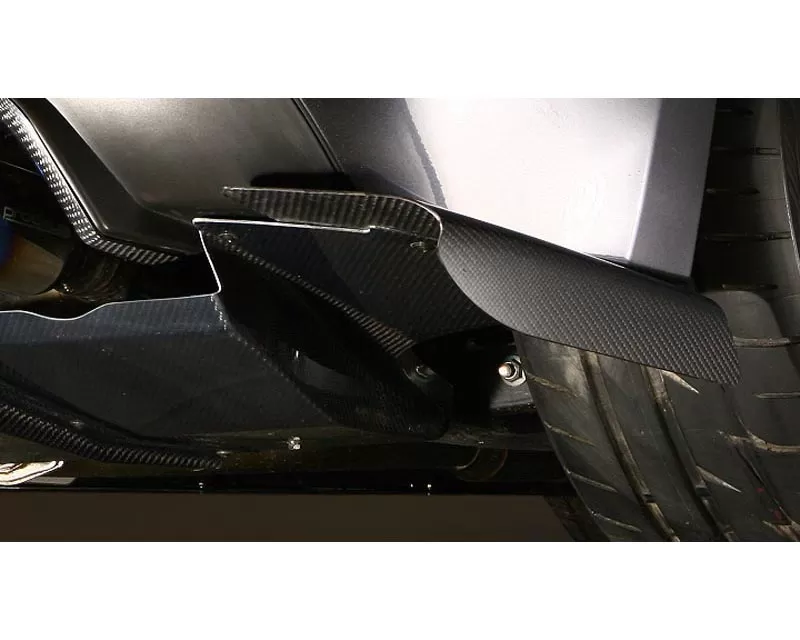 Varis Carbon Fiber Rear Side Diffuser Fins Subaru STI GRB 08-12 - VASU-093