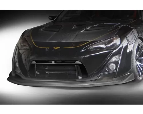 Varis Wide Body Front Bumper w/ Wide Under Lip (FRP+Carbon) Toyota GT-86 | Scion FRS | Subaru BRZ 2012-2016 - VATO-060