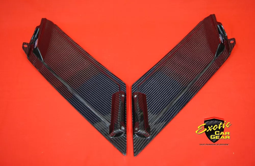 Exotic Car Gear Carbon Fiber 1-Pair Small Engine Air Intake Cover Panels Lamborghini Aventador LP700 - ECG-LAM-AVSAP