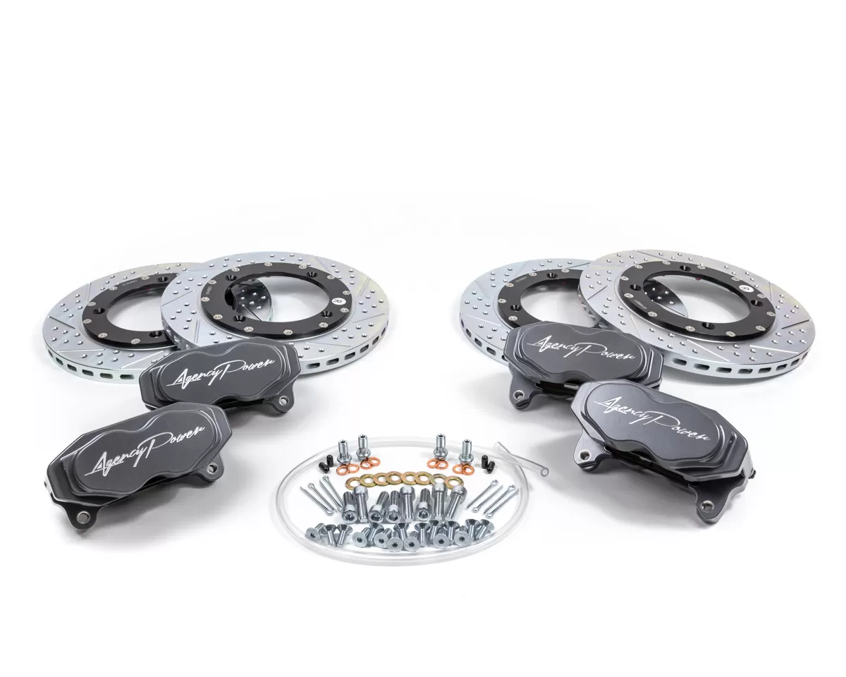 Agency Power Big Brake Kit Front and Rear Graphite Gray Can-Am Maverick X3 Turbo - AP-BRP-X3-460-GRY