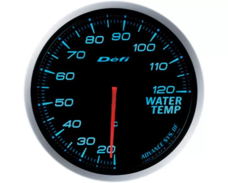 Defi Advance BF 60 Water Temperature Gauge Blue - DF10503