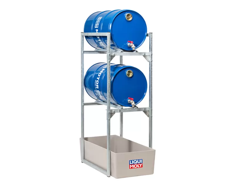 Liqui Moly Drum Rack For 2 x 60L Drums w/ Oil Drip Pan - 7803