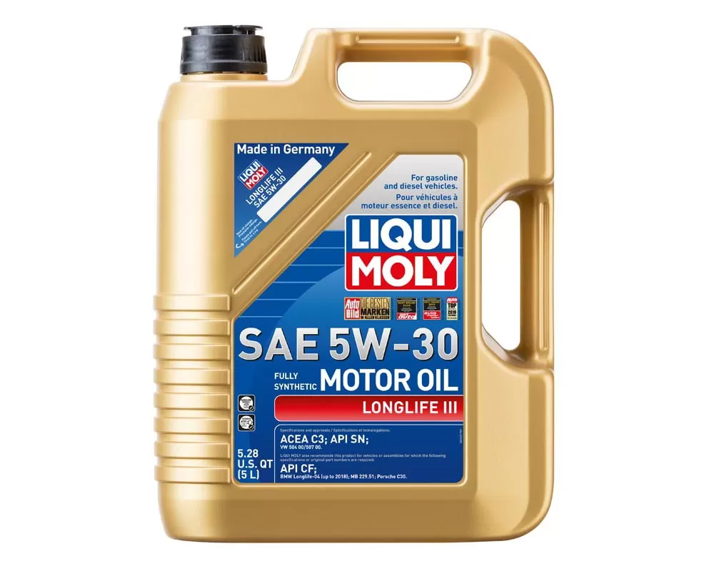 Liqui Moly 5L Longlife III Motor Oil 5W-30 - 20222