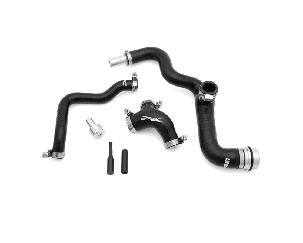 034 Motorsport Breather Hose Kit, Mid-AMB Audi A4 & Late-AWM Volkswagen Passat 1.8T, Reinforced Silicone - 034-101-3004