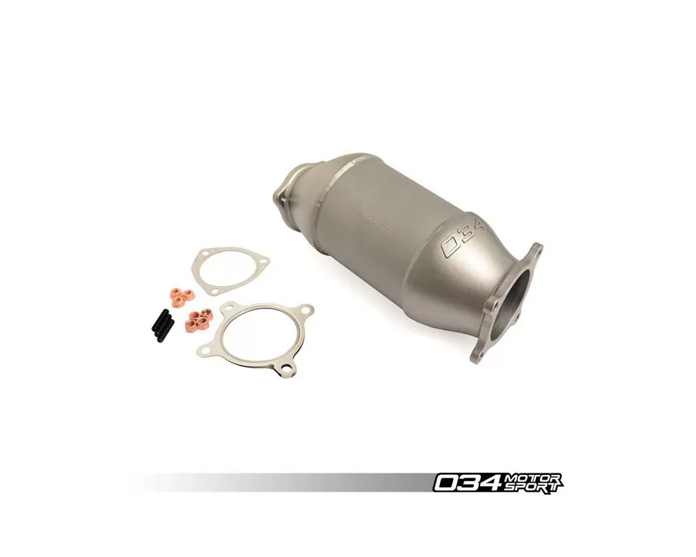 034 MotorSport Cast Stainless Steel Racing Catalyst Audi A4 A5 B9 17-20 - 034-105-4043