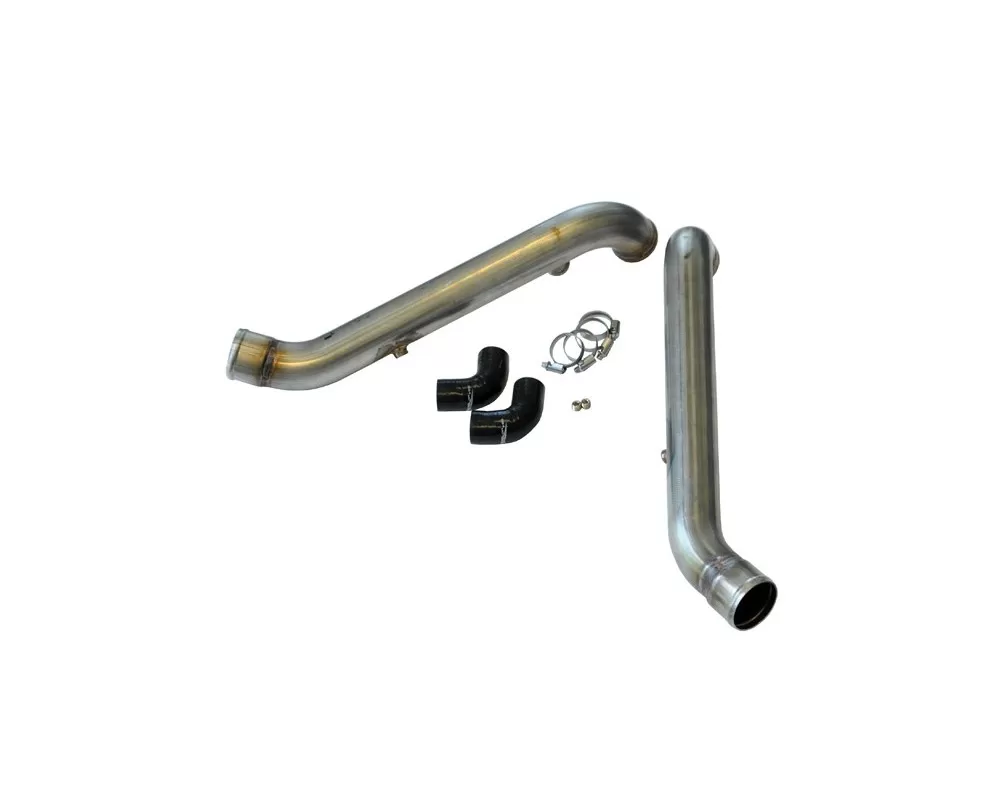 034 Motorsports Raw Bipipe Set, B5 Audi S4 &amp; C5 Audi A6/Allroad 2.7T, Stainless Steel with WMI Bungs - 034-108-5001-RAW