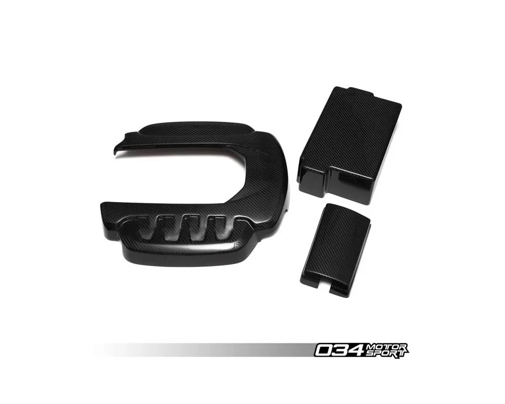 034 MotorSport Carbon Fiber Engine Cover Package Audi S3 2015-2021 - 034-1ZZ-1000