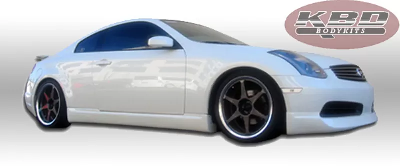 KBD Bodykits ING Style 2 Piece Side Skirts Pair Infiniti G35 Coupe 2DR Coupe 2003-2007 - 37-2290