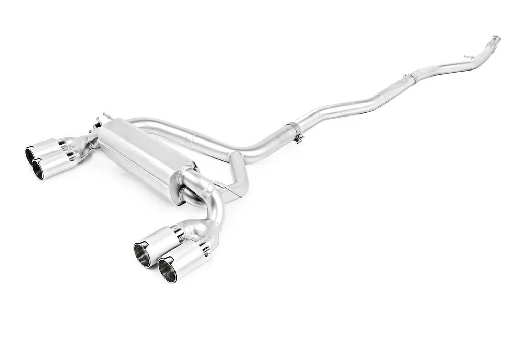 Eisenmann Performance Exhaust System w/Silver Brushed Anodized LeMans Tips BMW M2 F87 2016-2021 - B5452.00904.21