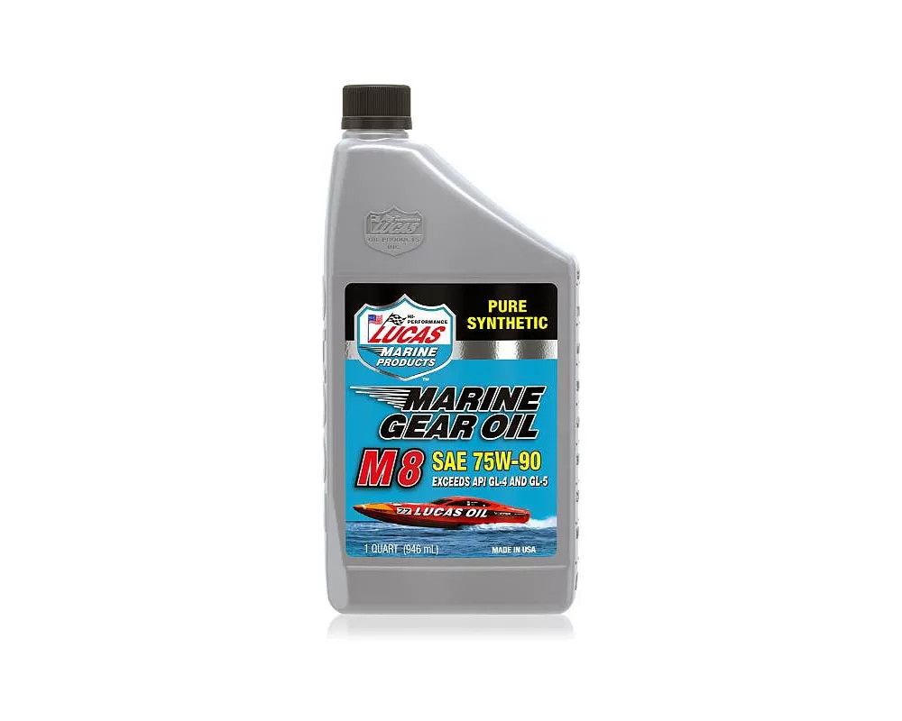 Lucas Marine Gear Oil Pure Synthetic M8 1Qt - 10652