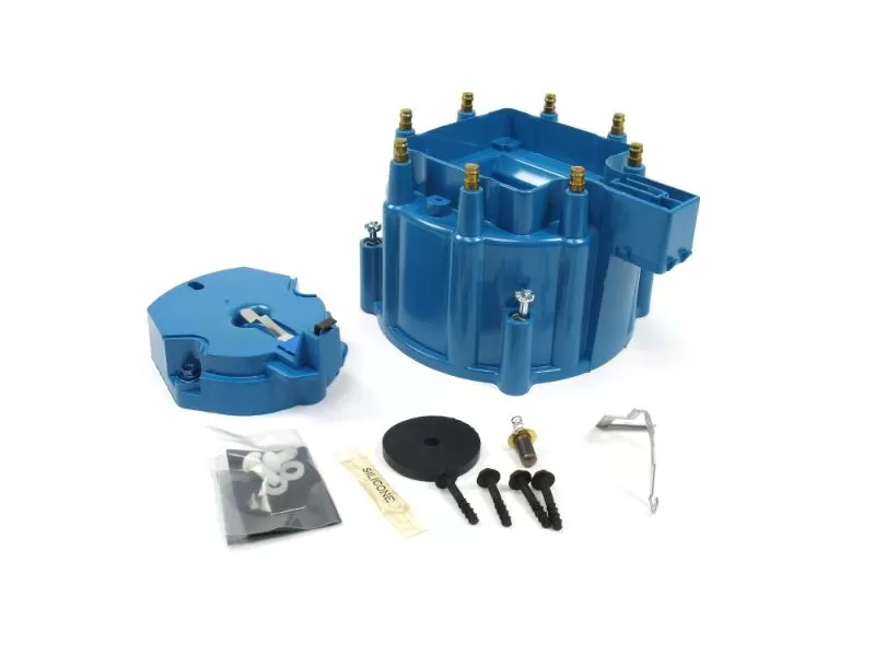 PerTronix D4002 Flame-Thrower HEI Distributor Cap and Rotor Kit Blue - D4002