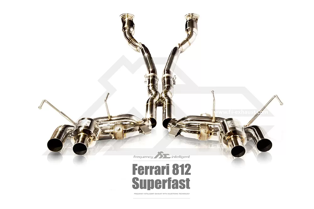 FI Exhaust Valvetronic Muffler w/ Standard Remote Ferrari 812 Superfast 2018+ - FR-812-CBV +R2016OL+OBD-CAB-V