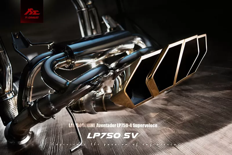 FI Exhaust Valvetronic Muffler Kit w/ Standard Remote Lamborghini Aventador LP750-4 SV 2015+ - LM-700F1-CBV + TIP-700F1-B+R2016OL+OBD-CAB-V