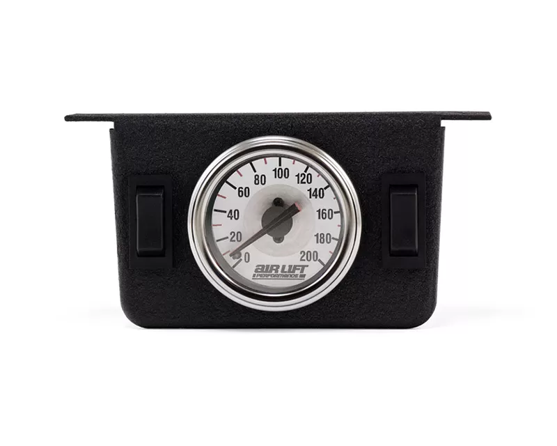 Air Lift Performance Dual Needle Gauge Panel with 2 Switches 200 PSI - 26157