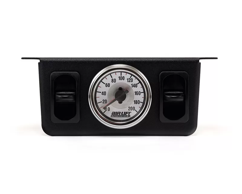 Air Lift Performance Dual Needle Gauge with 2 Paddle Switches 200 PSI - 26229