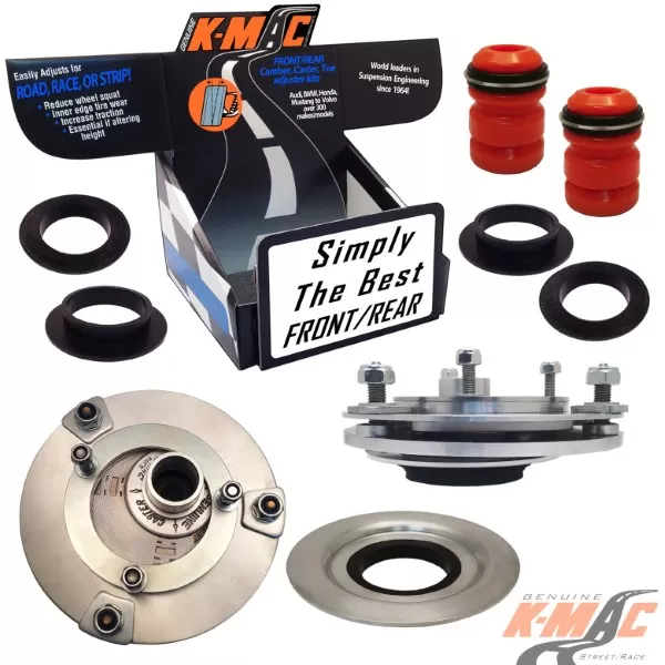 K-Mac Stage 3 Full Race Front Camber & Caster Strut Mount Kit BMW M3 Series F80 | M4 Series F82/F83 14-20 - 192716-3P