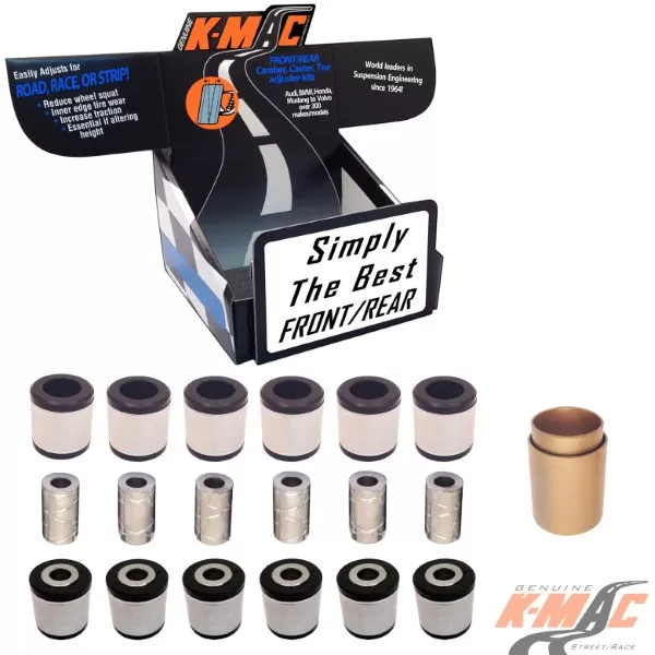 K-Mac Rear Bushing Kit Full Set Mercedes E/SL/CL/190/C/CLK/SLK Class 82-18 - 501528K