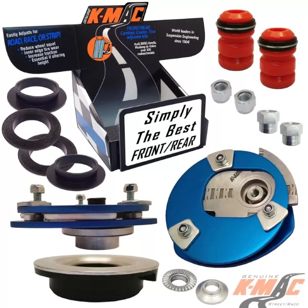 K-Mac Stage 2 Street | Race Front Camber & Caster Strut Mount Kit Mercedes E63 AMG | CLS63 AMG W212/W218 09-18 - 502916-2L