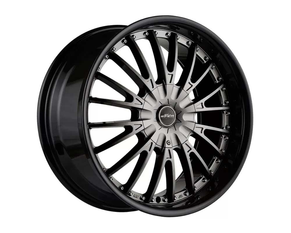 FK Ethos LX-M Gloss Gunmetal w/Black Lip Wheel 17x7.5 5x110/115 40 - LXM1763008