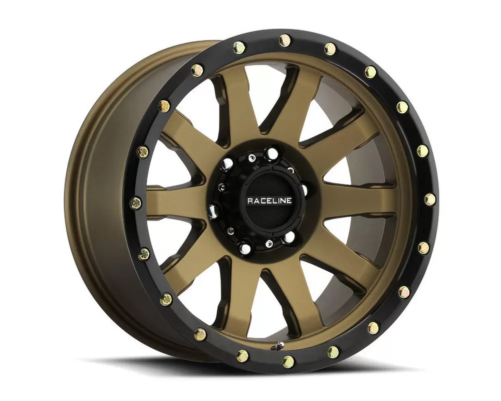 Raceline 934BZ Clutch Bronze w/ Black Simulated Beadlock Wheel 17X9 6X139.7 -12mm - 934BZ-79060-12